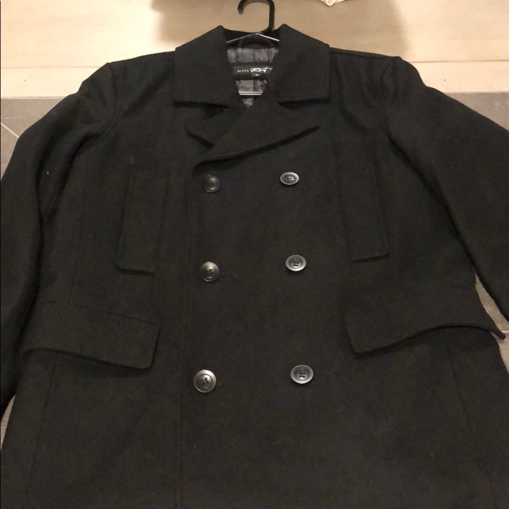 Black Rivet Peacoat - Picture 3 of 3